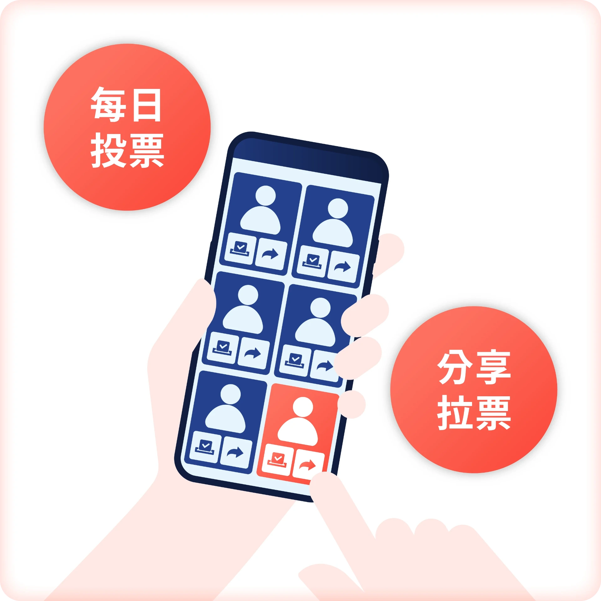 投票數量 / 人數無限制 (依活動規模而定)