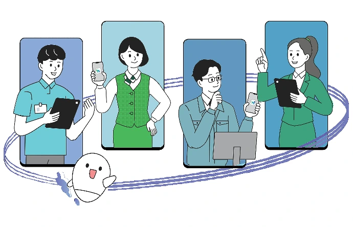 唯一可與 LINE 連結的企業專用聊天工具