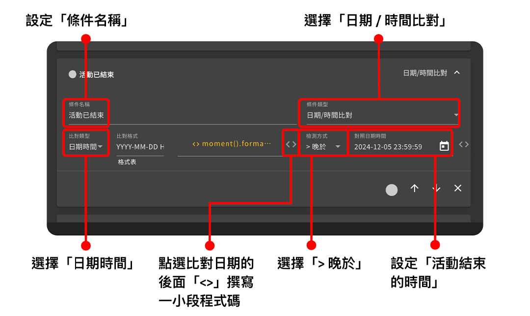 如何設定活動排程（活動進行中、活動未開始、活動已結束）